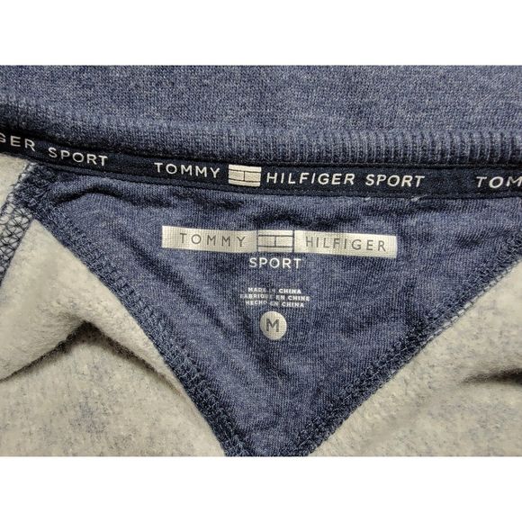 Tommy Hilfiger Sport Pullover Blue Colorblock Women's Sweatshirt - M - Picture 5 of 6